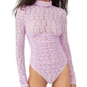 Free People Day and Night bodysuit Lilac NWOT
